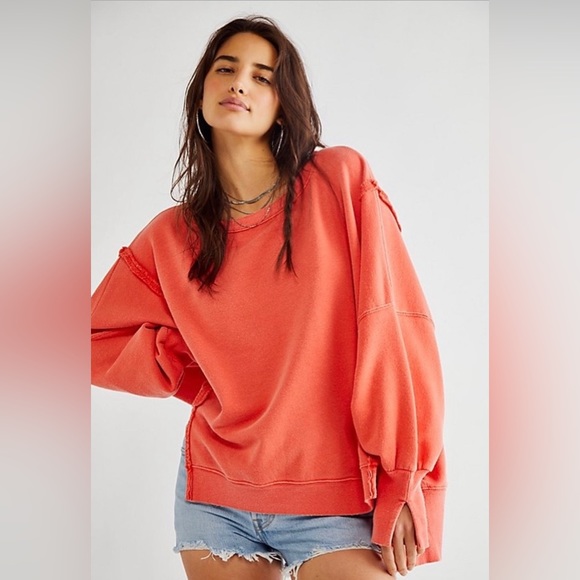 Free People Tops - 🧡♥️ HOST PICK 🎉 NWT FREE PEOPLE CAMDEN SWEATSHIRT